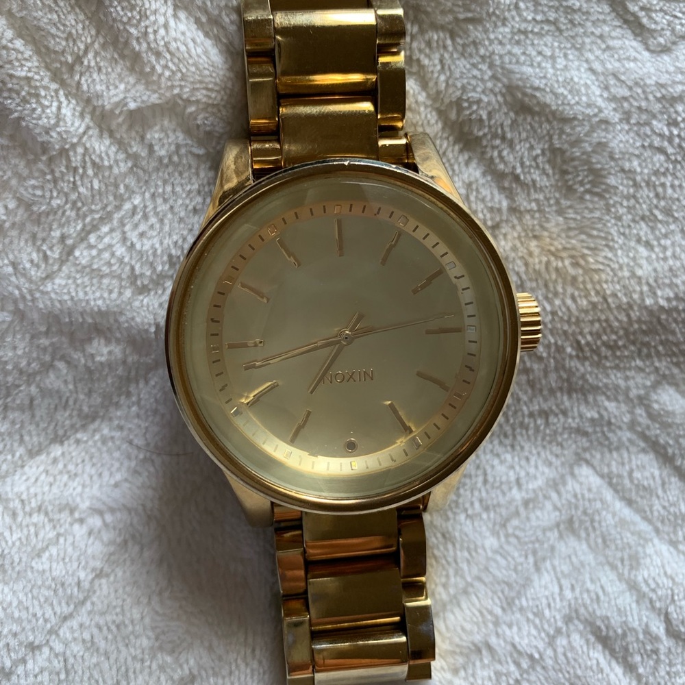 Gold Nixon Watch